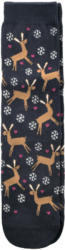 1 Paar Damen Socken mit winterlichem Motiv (Nur online)