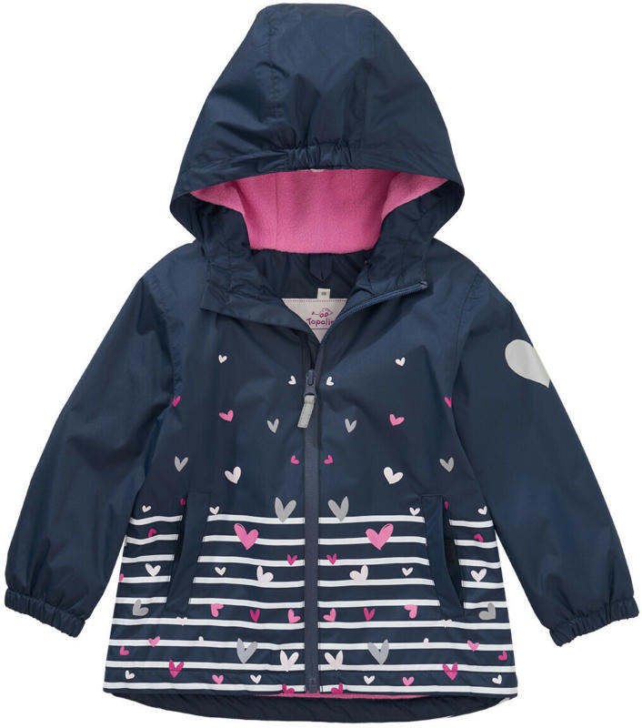 Mädchen Regenjacke mit Herz-Motiven (Nur online)