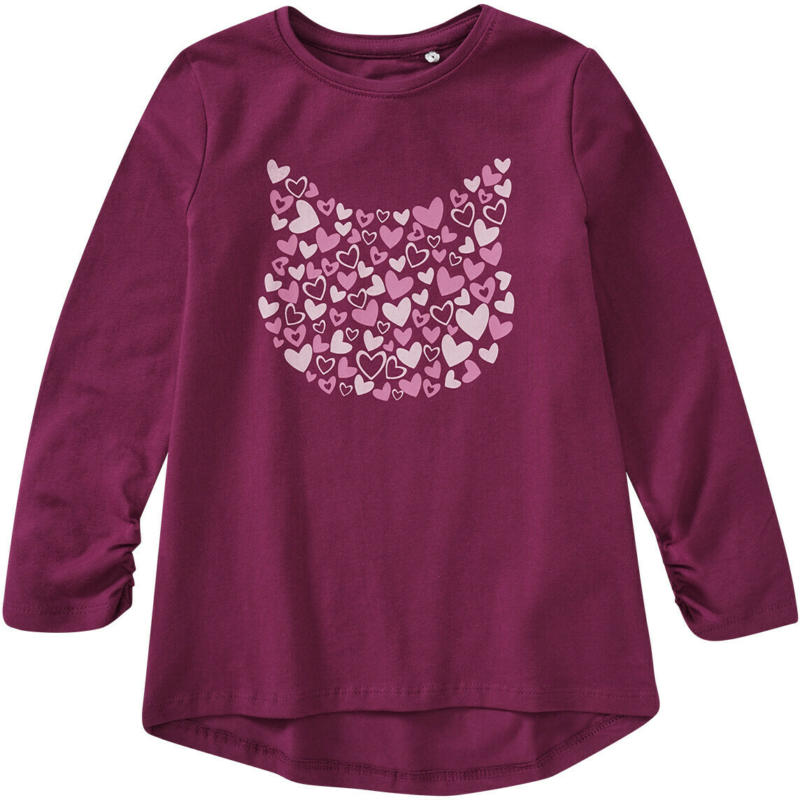 Mädchen Langarmshirt mit Herz-Print (Nur online)