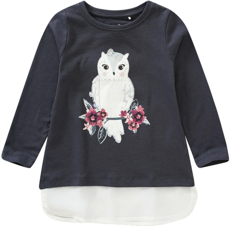 Mädchen Langarmshirt mit Eulen-Motiv (Nur online)