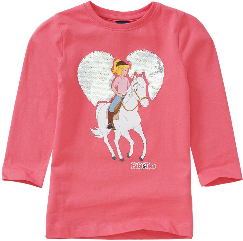 Bibi & Tina Langarmshirt mit Wendepailletten (Nur online)