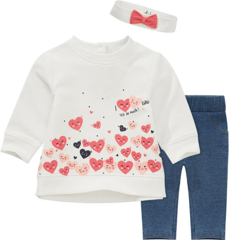 Newborn Shirt, Hose und Stirnband im Set (Nur online)