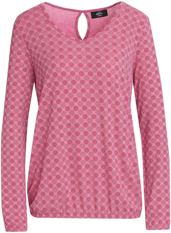Damen Langarmshirt mit Allover-Motiv (Nur online)