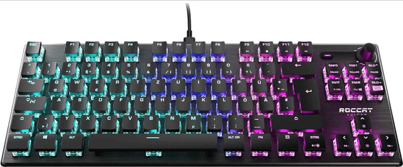 Gaming Tastatur Vulcan TKL, Brown Switch, RGB, Titan Speed, USB, DE, Kabelgebunden, Schwarz