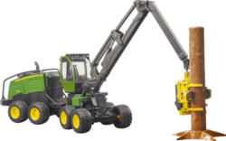 BRUDER John Deere 1270G Harvester mit Baumstamm Spielzeugtraktor, Grau