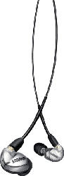 SHURE SE425-V+UNI-EFS, In-ear Ohrhörer Schwarz/Transparent