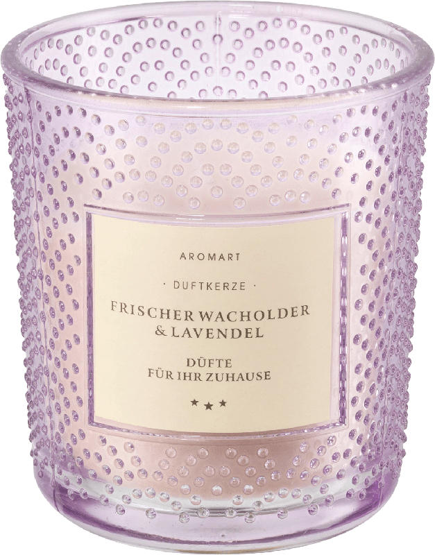 Dekorieren & Einrichten Duftkerze mit Glas Wachholder & Lavendel