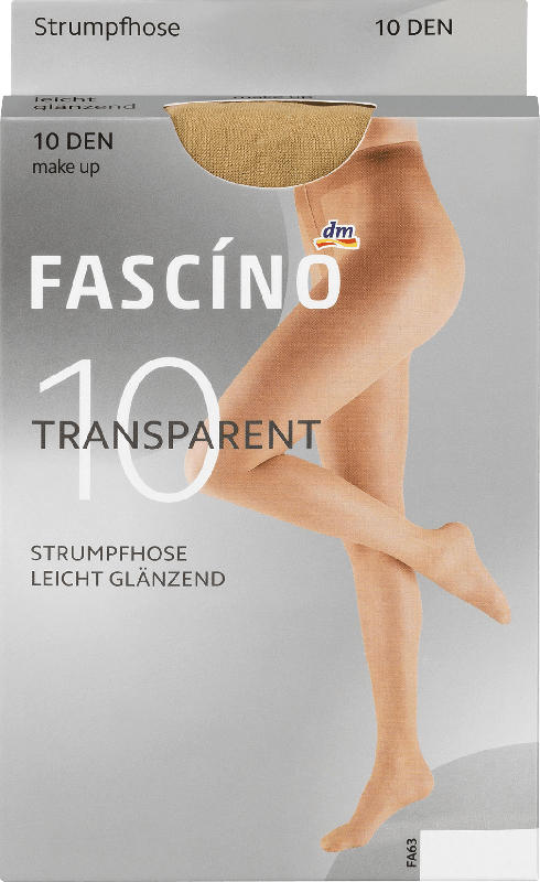 FASCÍNO Strumpfhose Super Touch 10 den, make up, Gr. 46/48