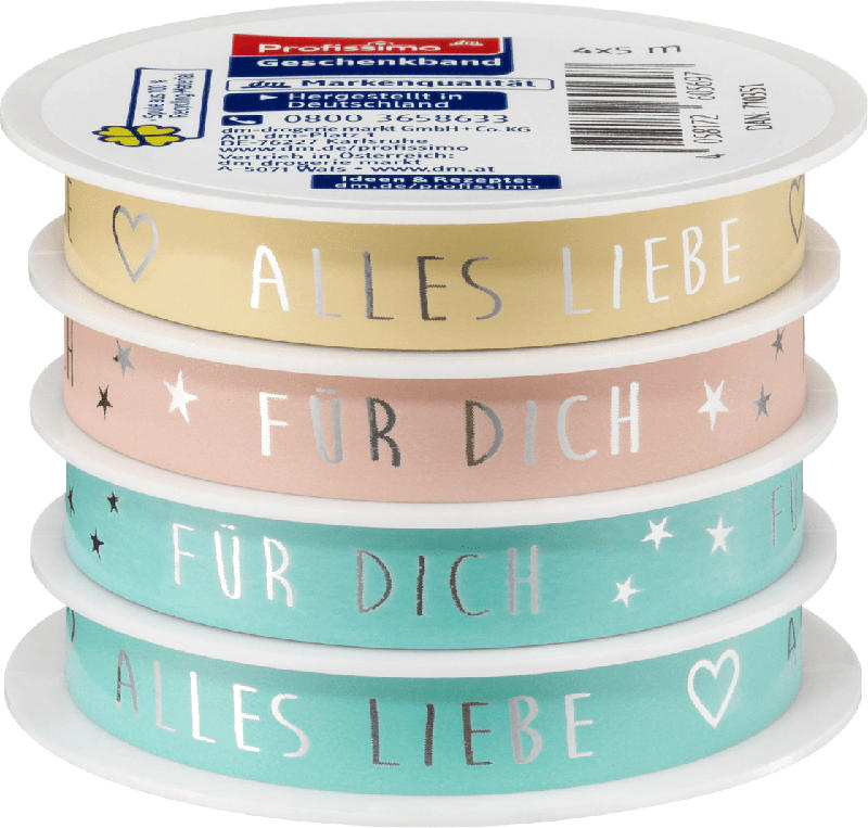 Profissimo Geschenkband Alles Liebe / Für Dich