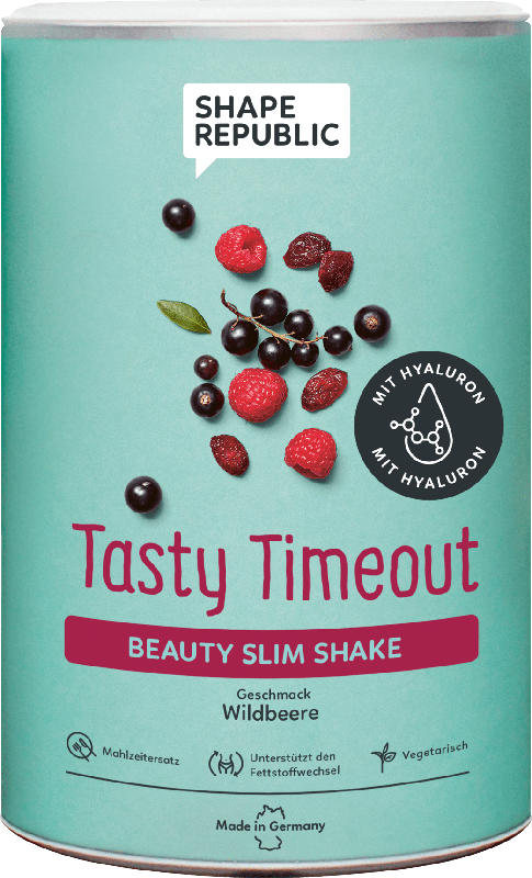 Shape Republic Mahlzeitenersatz, beauty slim Shake Pulver | Wildbeere | tasty timeout