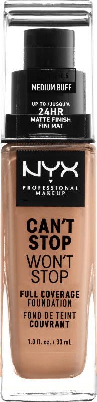 NYX PROFESSIONAL MAKEUP Make-up Can't Stop Won't Stop 24-Hour Foundation medium buff 10.5