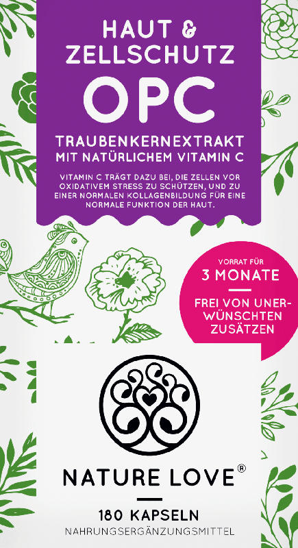 Nature Love OPC Traubenkernextrakt Kapseln 180 St.