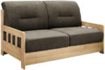 Möbelix 2-Sitzer-Sofa mit Schlaffunkt. Camino Holzkorpus Braun