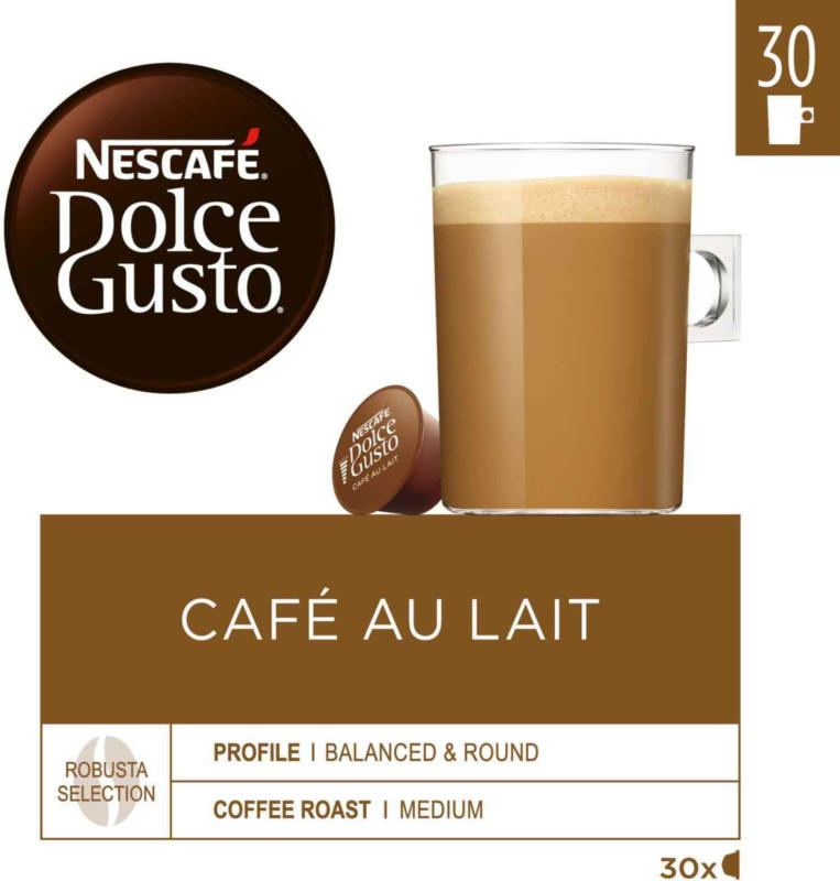 Nescafé Dolce Gusto Café au Lait 30 Kapseln -