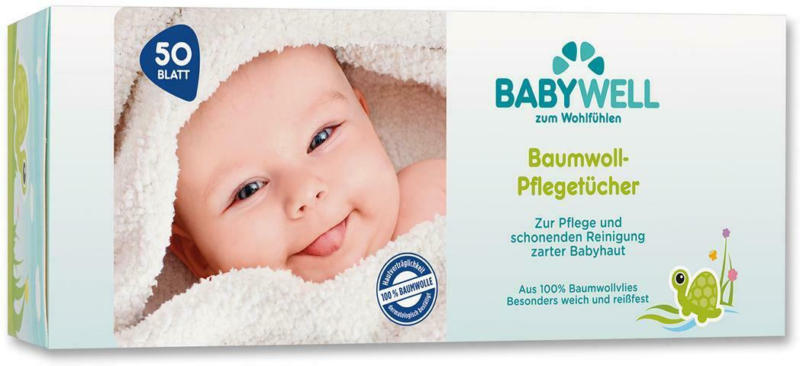 Babywell Baumwoll Pflegetücher Box