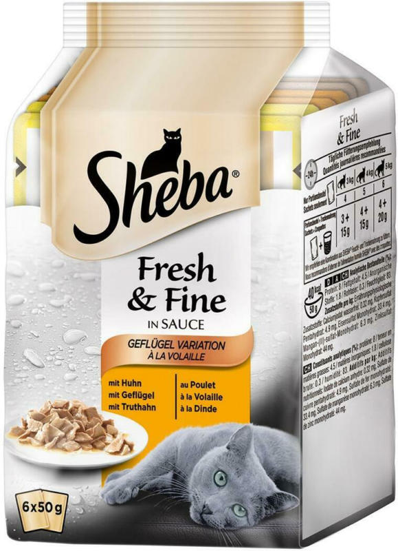 Sheba Fresh & Fine Geflügel Variation in Sauce