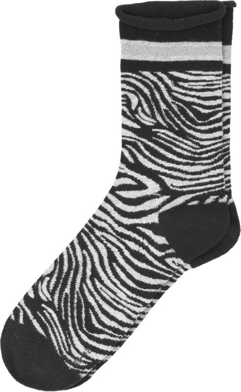 1 Paar Damen Socken mit Zebra-Allover (Nur online)