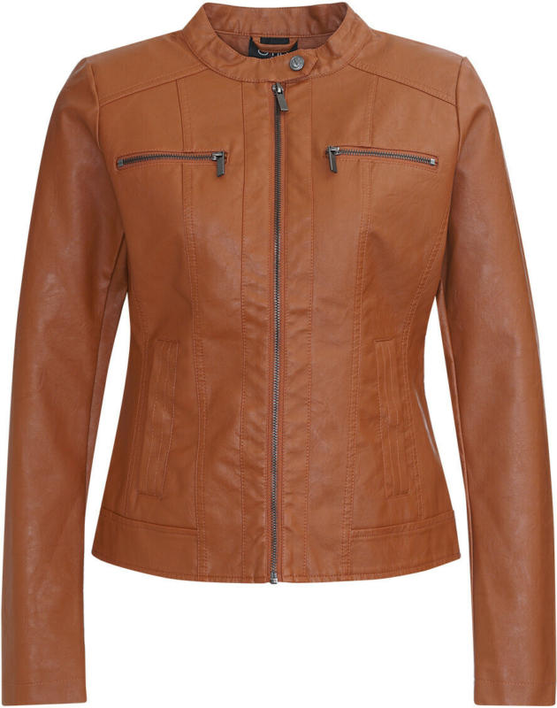Damen Lederimitatjacke im Biker-Look (Nur online)