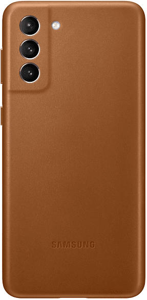 SAMSUNG EF-VG996 , Backcover, Samsung, Galaxy S21+ 5G, Echtleder, Microfaser, Braun