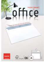 Die Post | La Poste | La Posta ELCO Buste Office s. finestra C6 74459.12 80g, bianco, colla 25 pezzi
