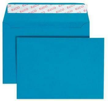 ELCO Enveloppe Color s / fenêtre C6 18832.33 100g, bleu 250 pcs.