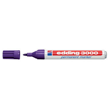 EDDING Permanent Marker 3000 1,5 - 3mm 3000 - 8 pourpre