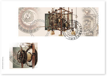 Horlogerie, Enveloppe du jour d'émission