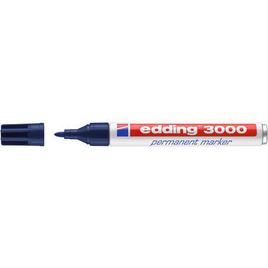 EDDING Permanent Marker 3000 1,5 - 3mm 3000 - 17 stahlblu