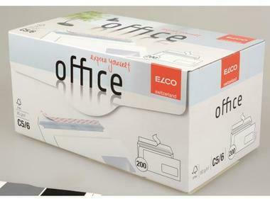ELCO Buste Office finestra de. C5 / 6 74533.12 80g, bianco, colla 200 pezzi