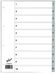 BÜROLINE Registro PP grigio A4 620178 1 - 10