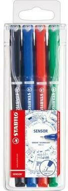 STABILO Feinschreiber sensor 0,3mm(F) 189 / 4 4 Farben