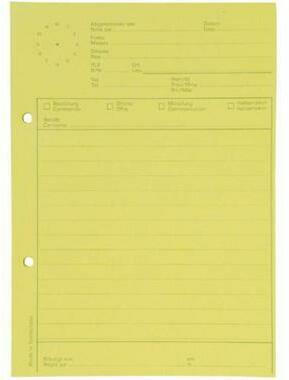 ELCO Telefonblock mit Uhr A5 74584.79 gelb, 65gm2 5x80 Blatt