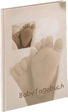 HAMA 90115 BABY FEEL DIARY 20.5X28/44 - (Sand)