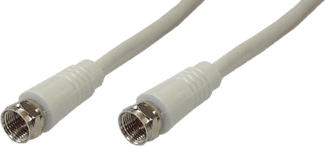 RADIO-MATERIEL C21-350/5 - Câble de connexion TV F/F (Blanc)