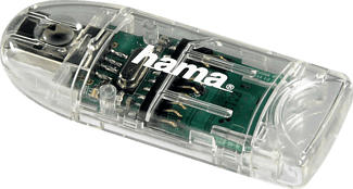 HAMA 8in1 - Lecteur de cartes (Transparent)