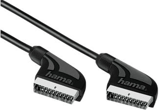HAMA Scart-Verbindungskabel Stecker - Verbindungskabel (Schwarz)