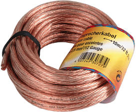 HAMA 30728 - Lautsprecherkabel (Transparent)