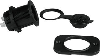 HAMA 00045663 - Kfz-Einbausteckdose (Schwarz)