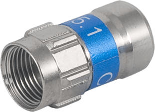 NIWOTRON F-STECKER SELF-INSTALL 10PCS - F-Stecker (Silber)