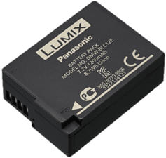 PANASONIC DMW-BLC12E LI-ION AKKU 7.2V - Akku (Schwarz)