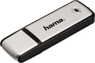 HAMA Fancy FlashPen - USB-Stick (32 GB, Schwarz/Silber)
