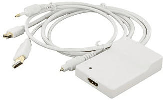 LMP Mini DisplayPort & Toslink 5.1 Audio pour adaptateur HDMI - Câble adaptateur