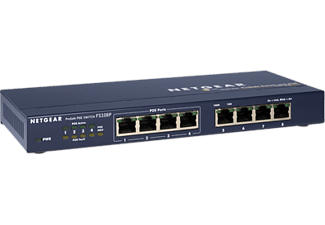 NETGEAR FS108PEU - Switch (Blu/Grigio)