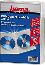HAMA Slim - Jewel case doppio DVD (Trasparente)