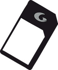CELLULAR LINE MICROSIMADAPTER - Micro-Sim Adapter (Schwarz)