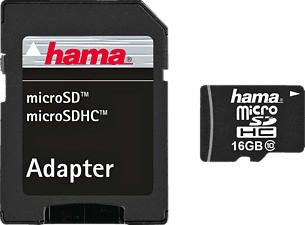 HAMA 108085 22MB/S CL10 +AD - Micro-SDHC-Schede di memoria  (16 GB, 22, Nero)