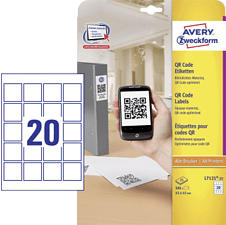 ZWECKFORM Etichette per codici QR, 45 x 45 mm, 500 etichette -