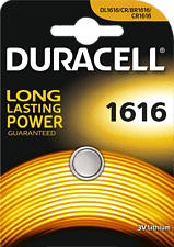 DURACELL Electronics CR1616 - Batteria a bottone (Argento)
