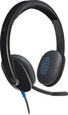 LOGITECH H540 - Micro-casque (Câblé, Binaural, On-ear, Noir)