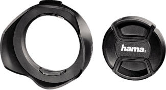 HAMA Parasoleil avec bouchon d´objectif, universel, 77 mm - Pare-soleil (Noir)